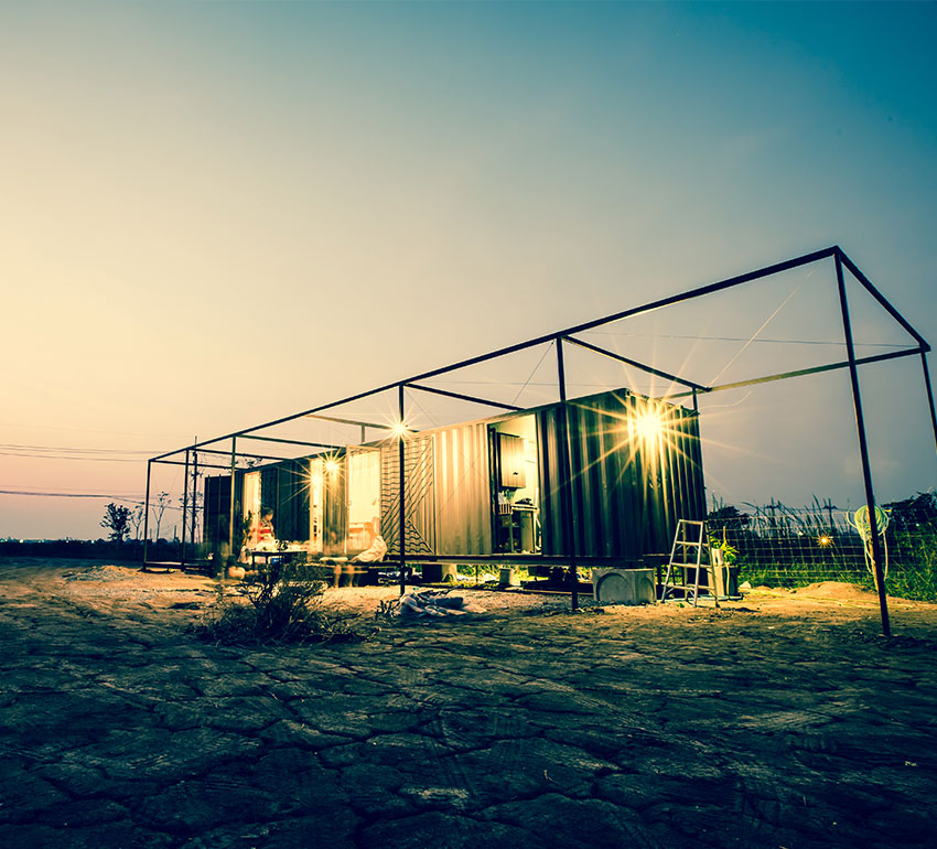 Shipping Container Homes | STEEL CONTAINER SPACES - 40ft Container